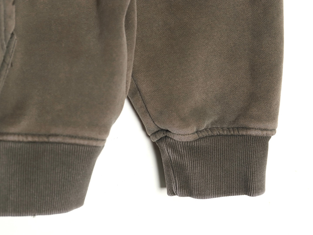 Balenciaga "PARIS" letter print velvet hooded sweatshirt
