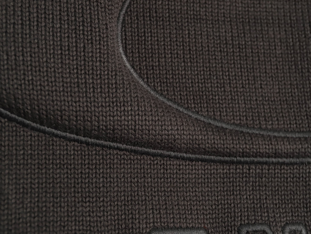 Balenciaga embossed three-dimensional lettering hole knit sweater TSK1