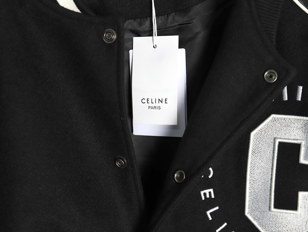 Celine patchwork embroidered baseball jacket