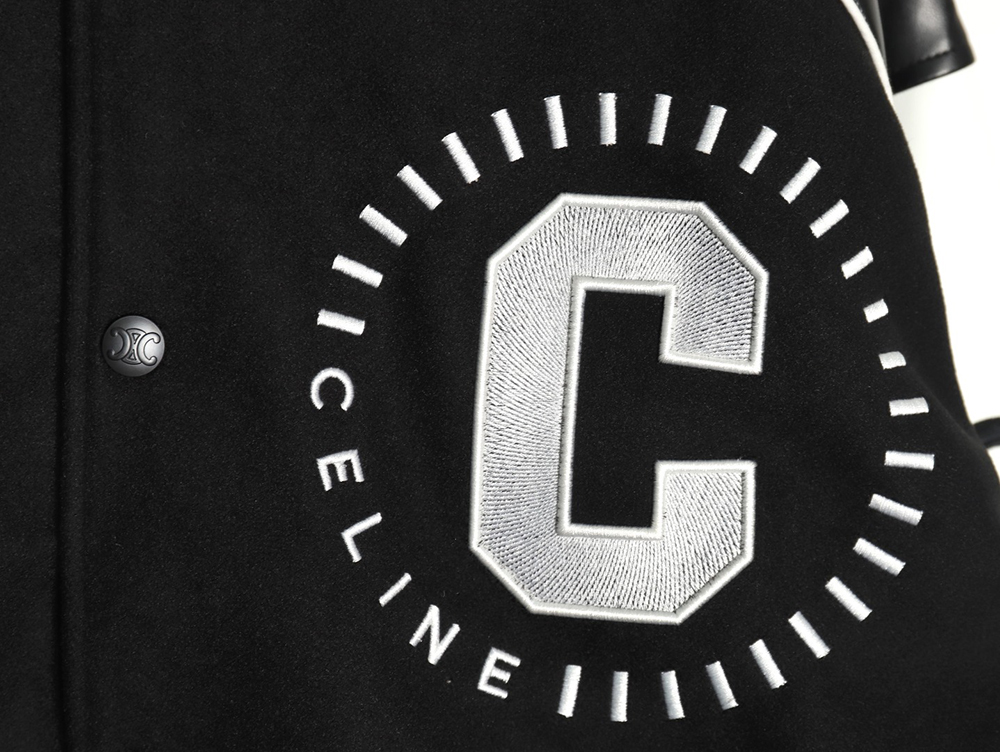 Celine patchwork embroidered baseball jacket