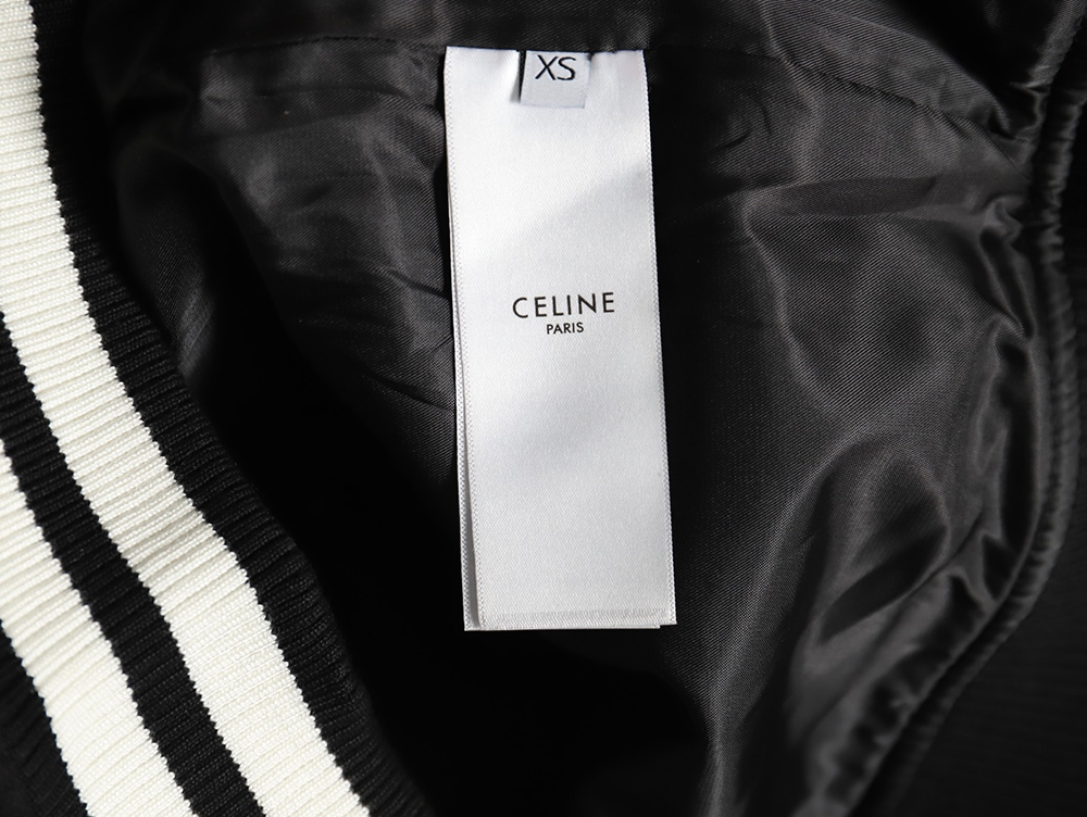 Celine patchwork embroidered baseball jacket
