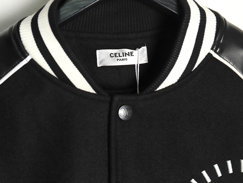 Celine patchwork embroidered baseball jacket