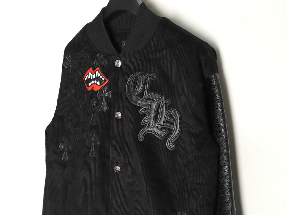 Chrome Hearts Embroidered Lips Baseball Jersey