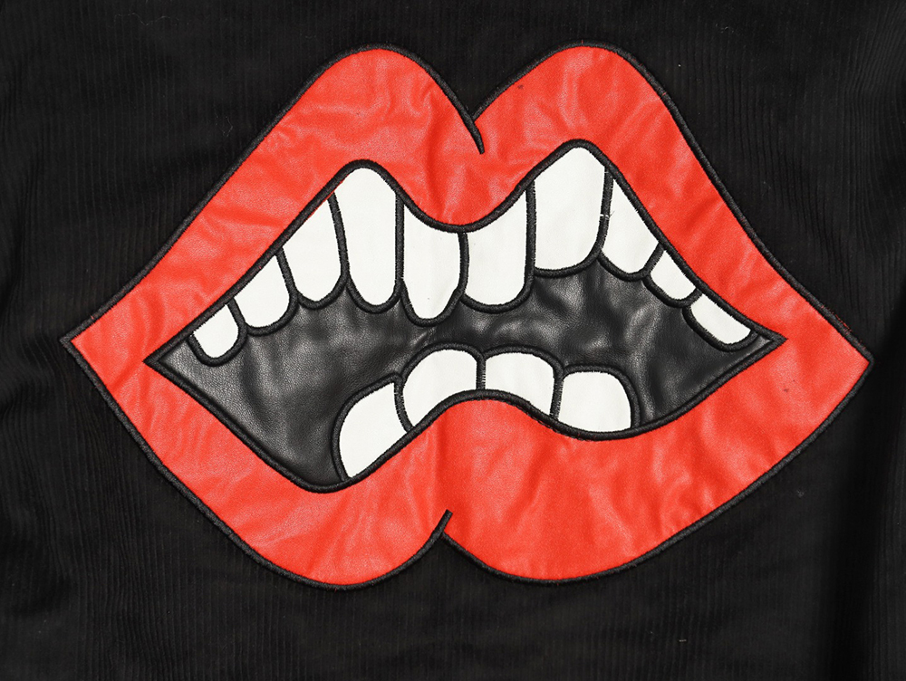 Chrome Hearts Embroidered Lips Baseball Jersey