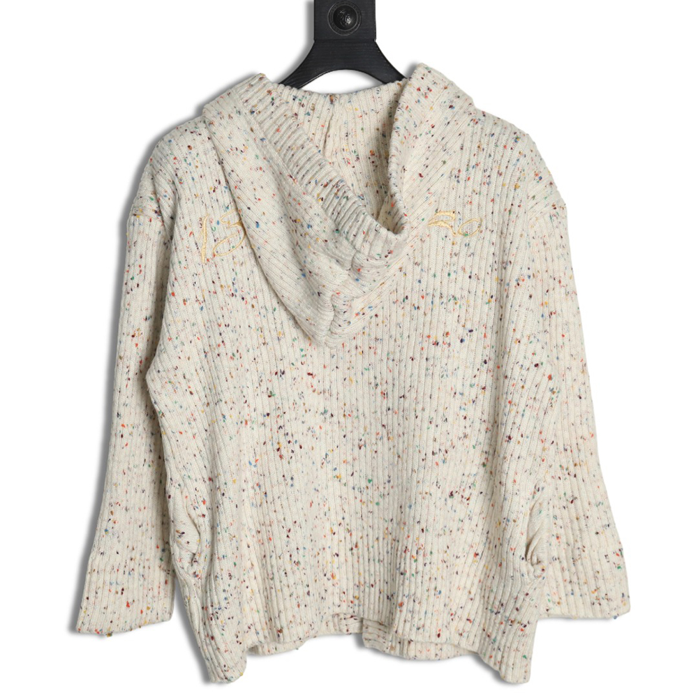 13De Marzo horn button hooded cardigan sweater