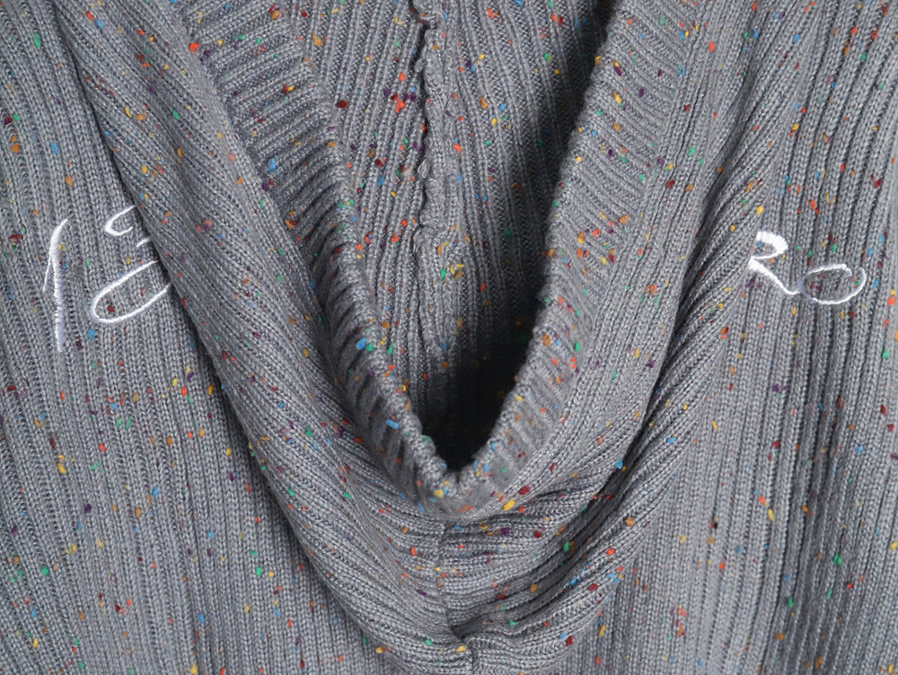 13De Marzo horn button hooded cardigan sweater TSK1