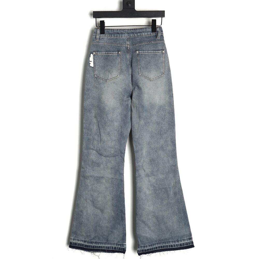 13De Marzo Mid-Range Bear Wide-Leg Jeans