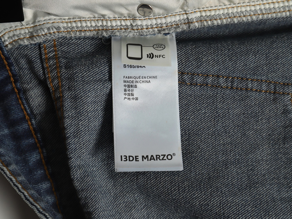 13De Marzo Mid-Range Bear Wide-Leg Jeans