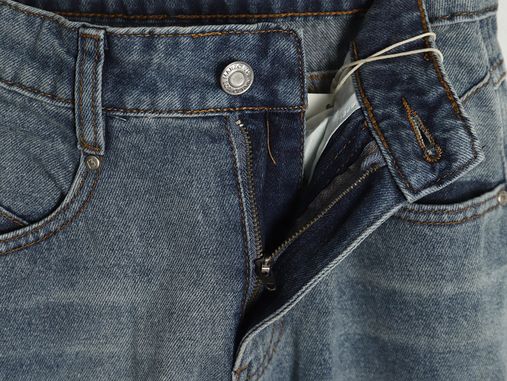 13De Marzo Mid-Range Bear Wide-Leg Jeans