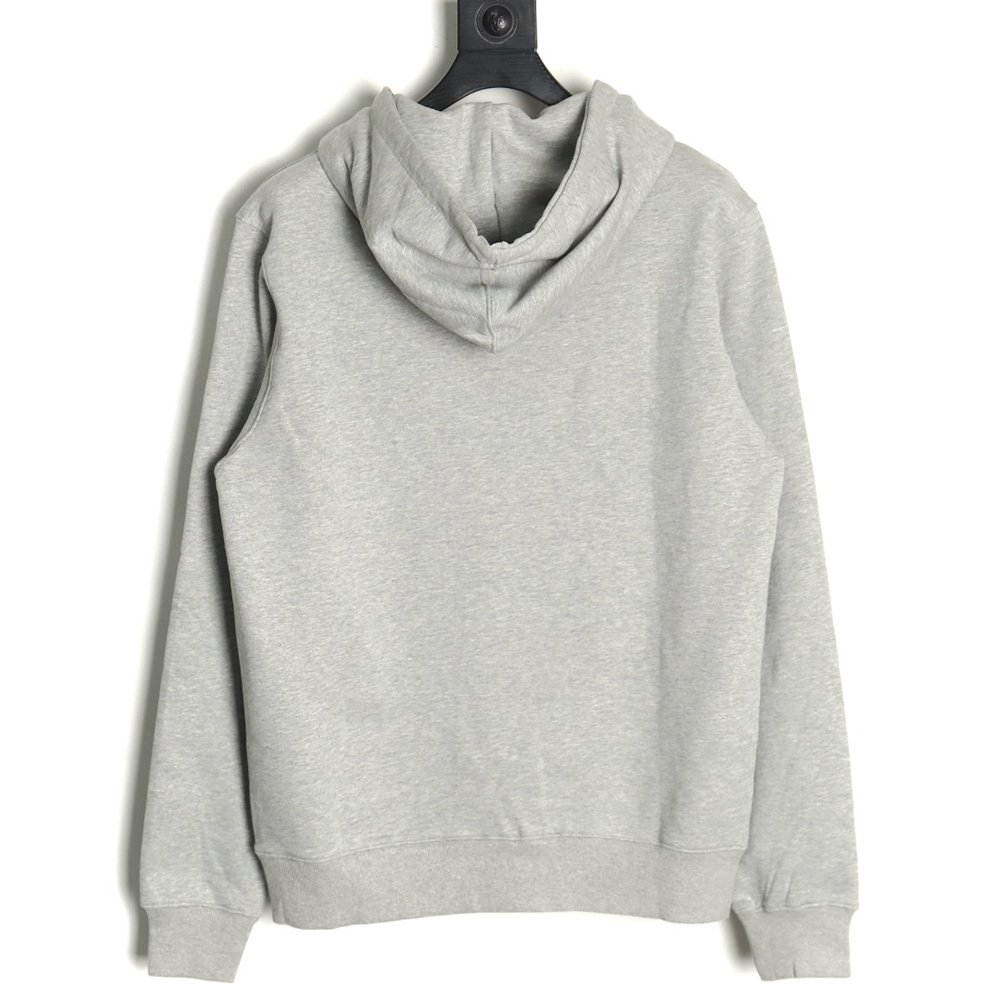 Dior embroidered silver logo hoodie TSK1