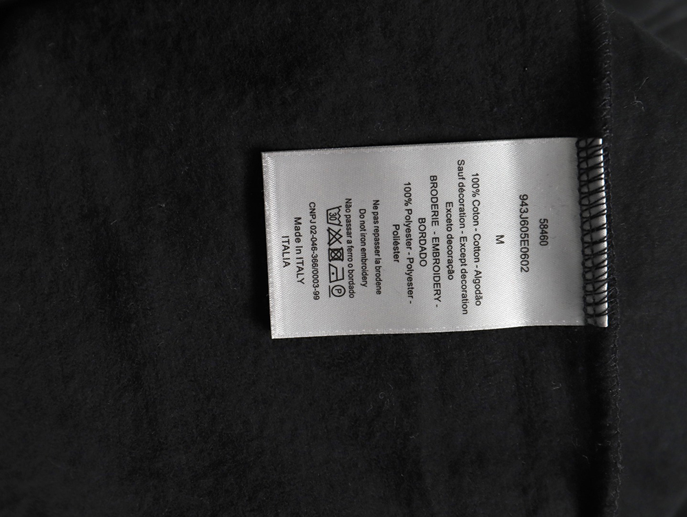 Dior embroidered silver logo hoodie TSK2