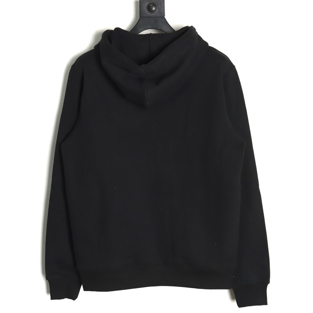 Dior embroidered silver logo hoodie TSK2