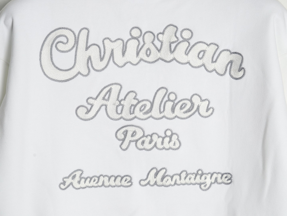 Dior lettering embroidered crewneck sweatshirt