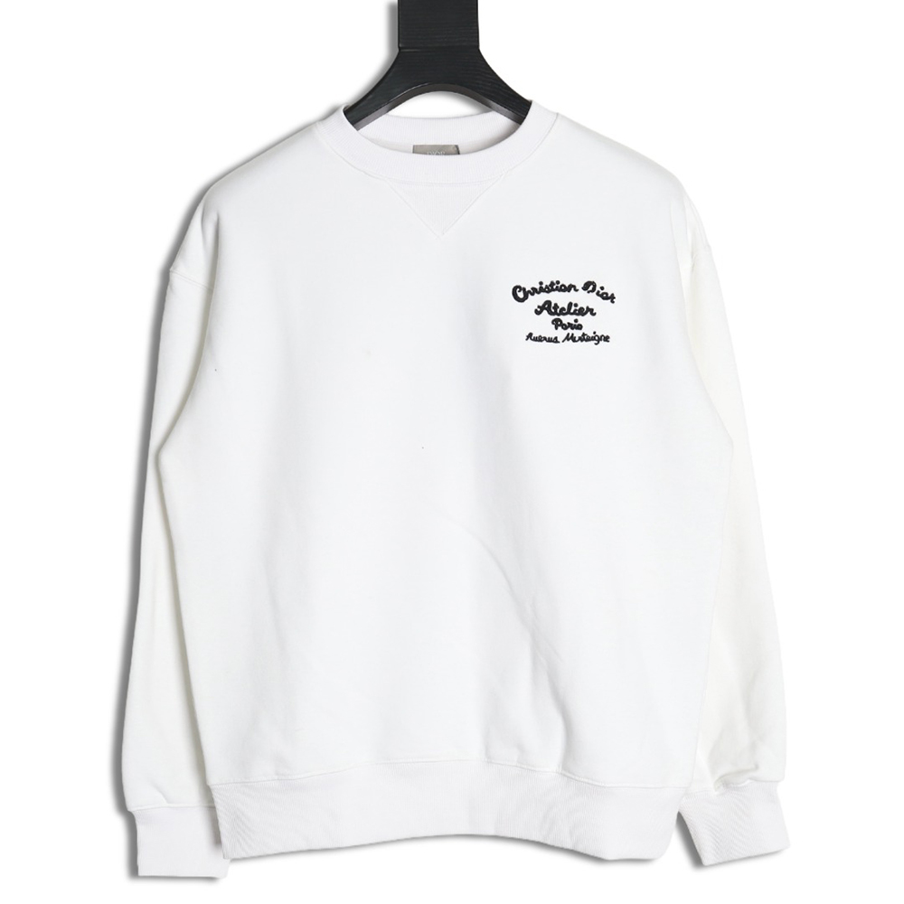 Dior lettering embroidered crewneck sweatshirt