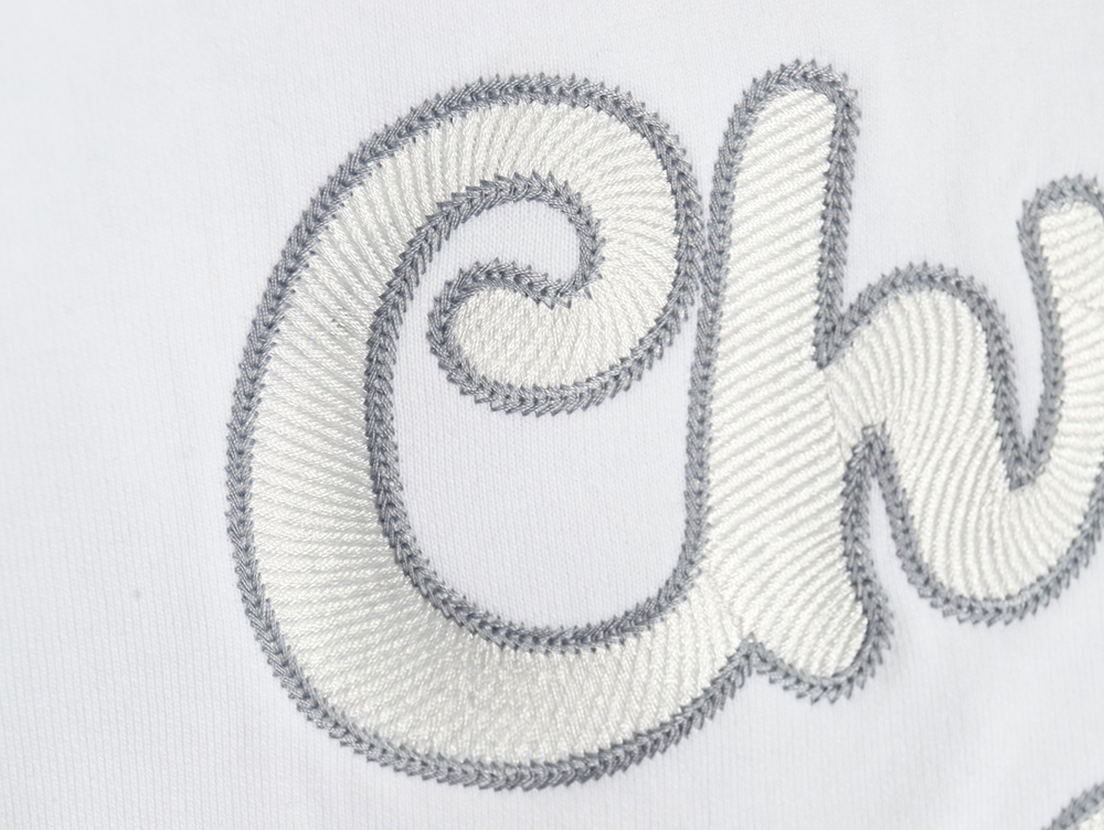 Dior lettering embroidered crewneck sweatshirt