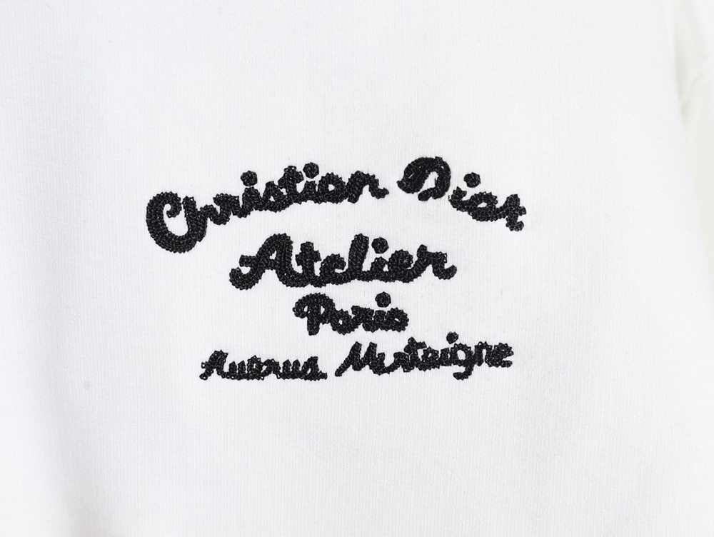 Dior lettering embroidered crewneck sweatshirt