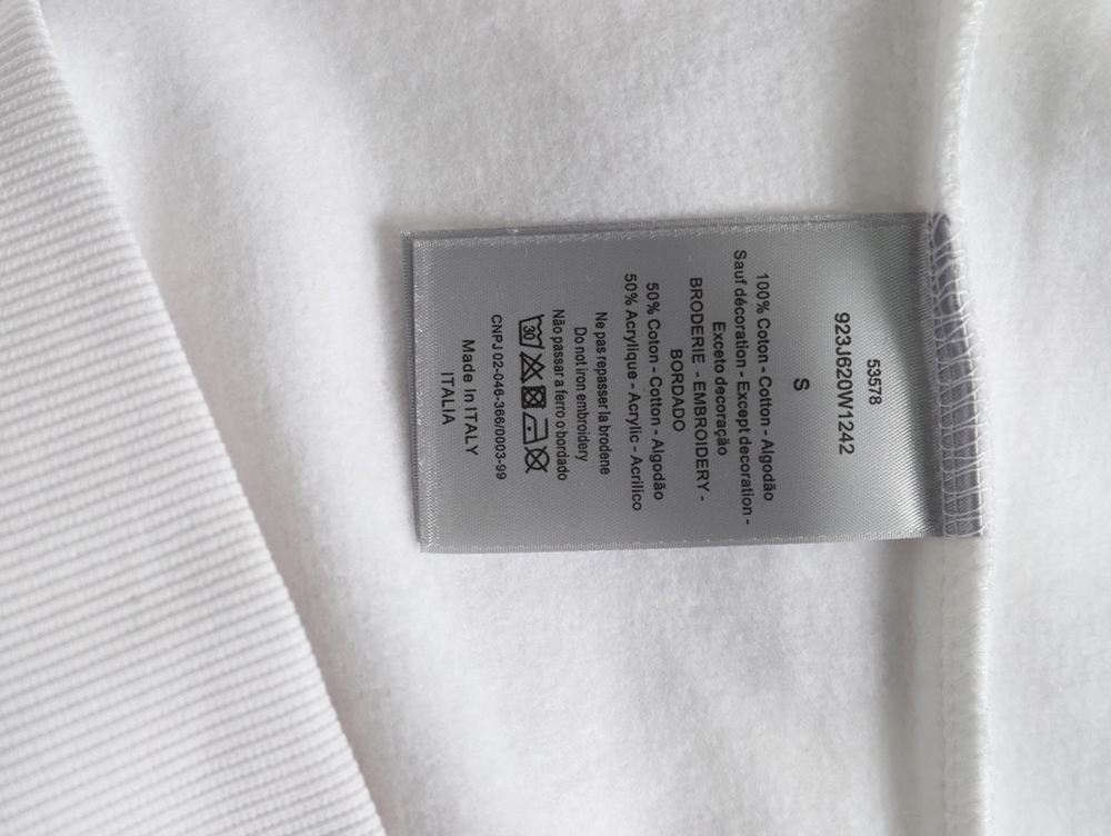 Dior lettering embroidered crewneck sweatshirt
