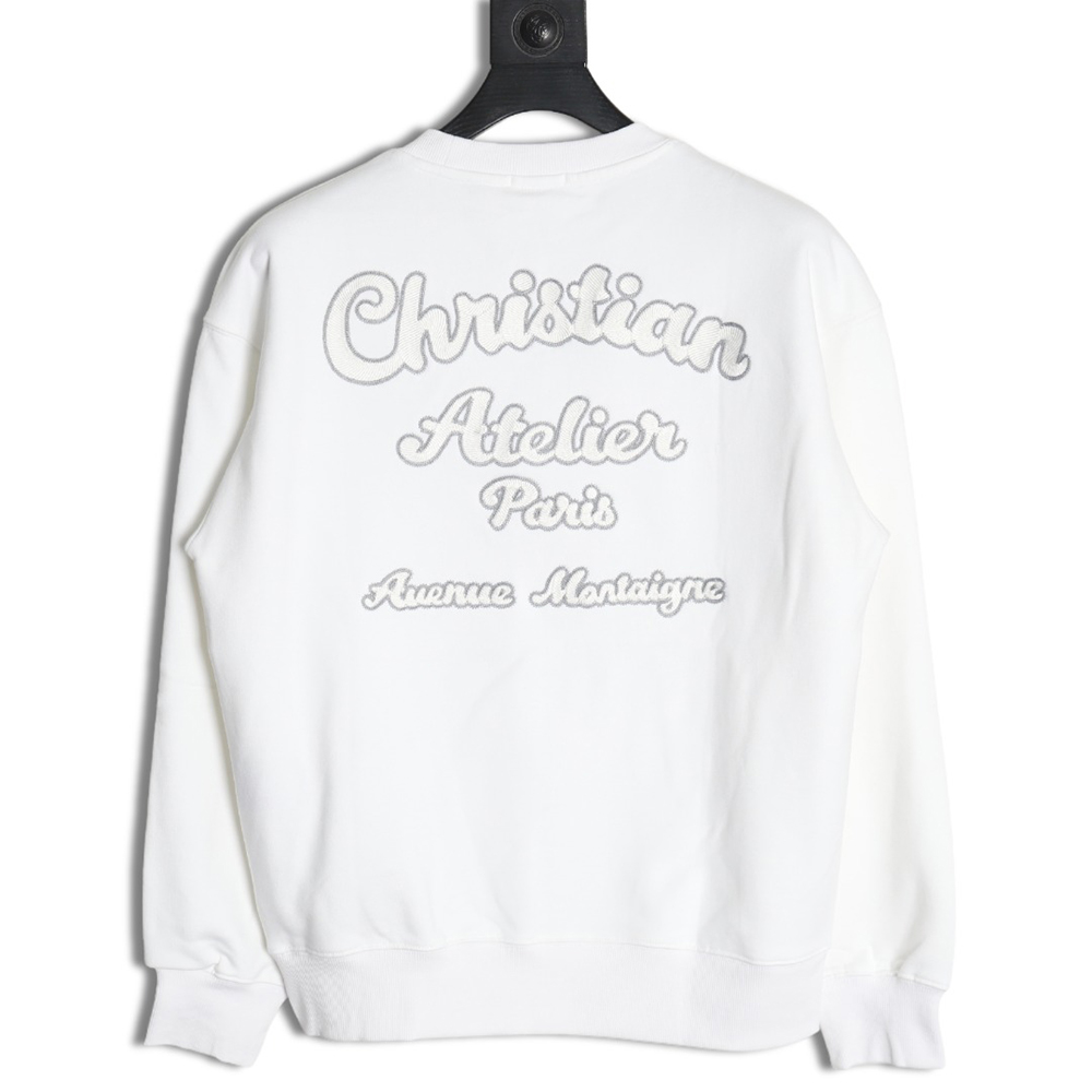 Dior lettering embroidered crewneck sweatshirt