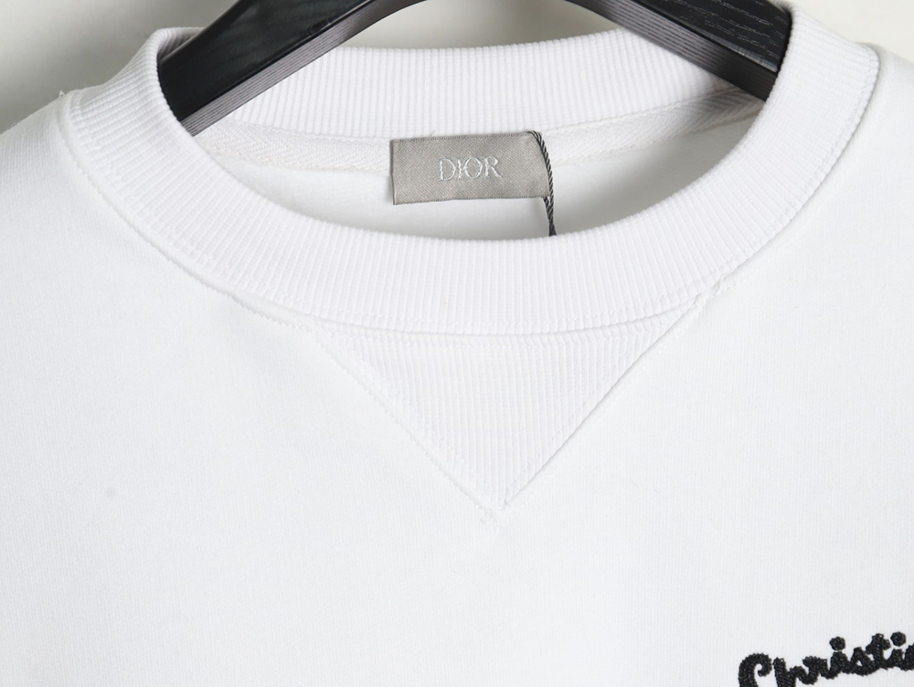 Dior lettering embroidered crewneck sweatshirt