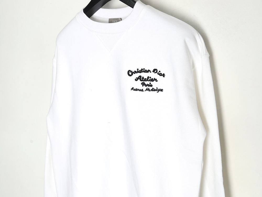 Dior lettering embroidered crewneck sweatshirt