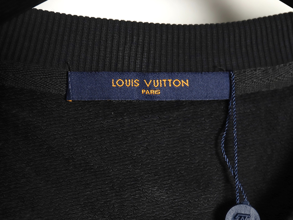 Louis Vuitton presbyopia leather label cotton sweatshirt TSK1