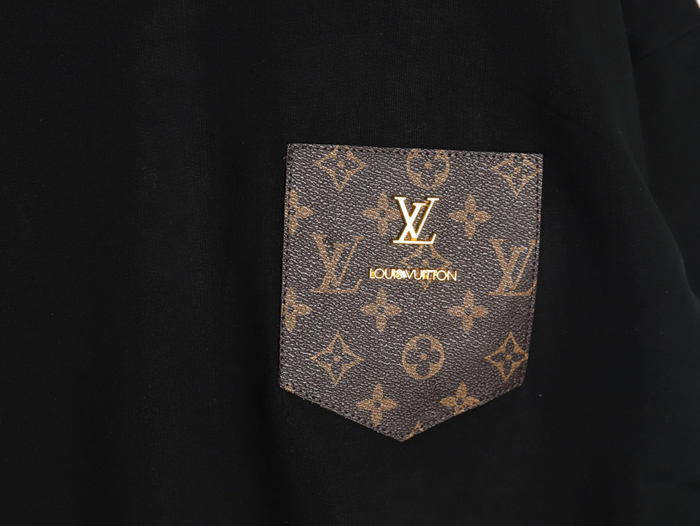 Louis Vuitton presbyopia leather label cotton sweatshirt TSK1