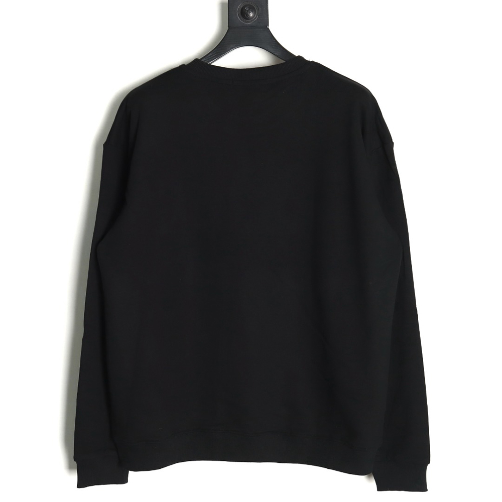 Louis Vuitton presbyopia leather label cotton sweatshirt TSK1