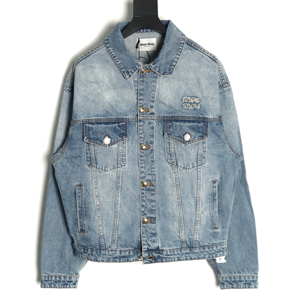 Miu Miu appliqué denim jacket
