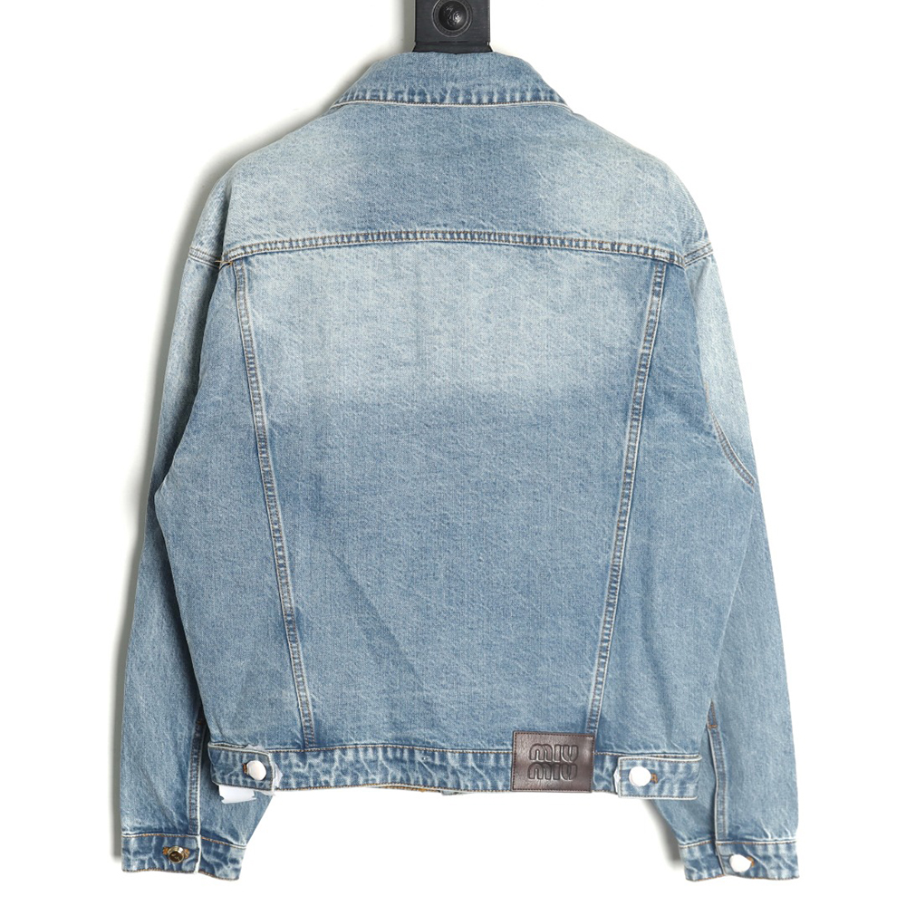 Miu Miu appliqué denim jacket