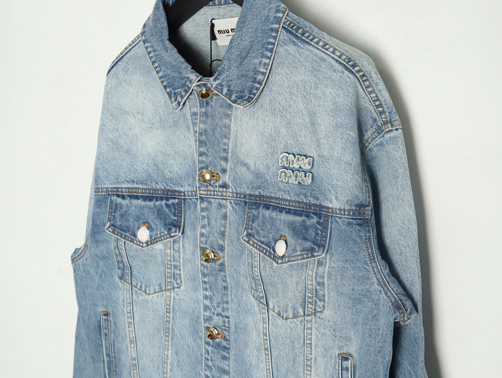 Miu Miu appliqué denim jacket