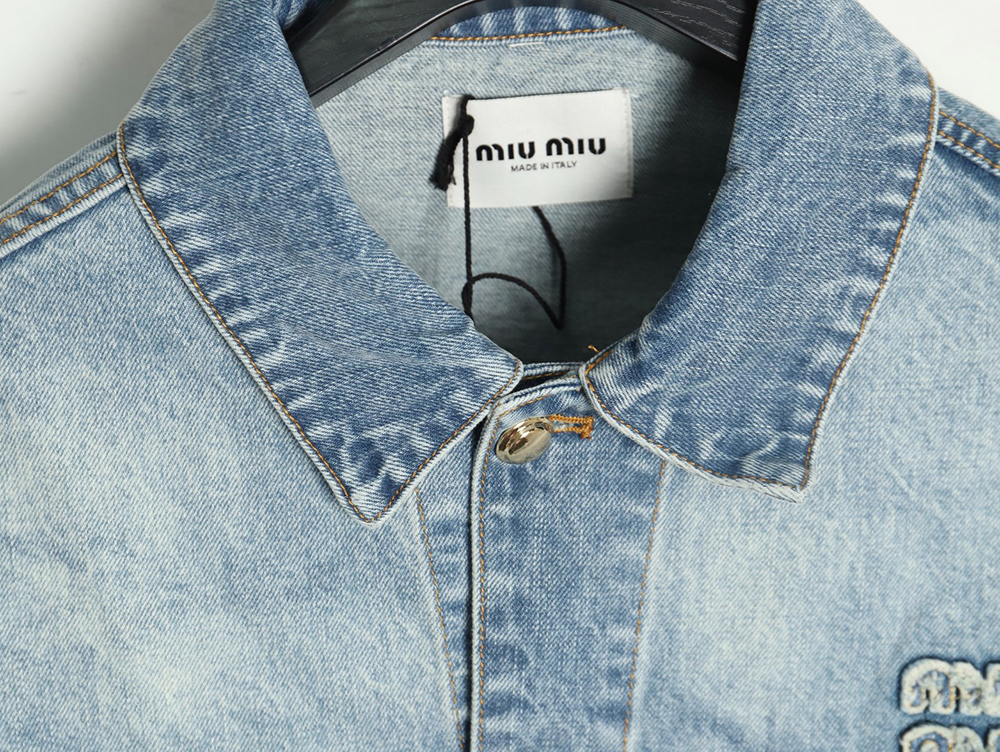 Miu Miu appliqué denim jacket