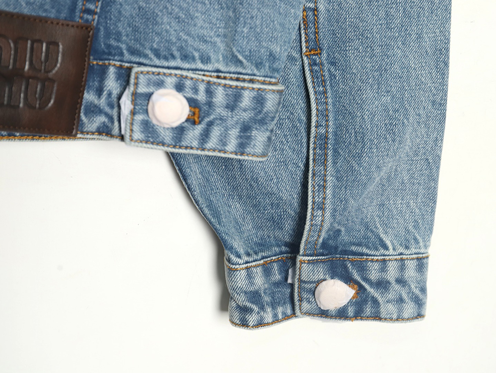 Miu Miu appliqué denim jacket