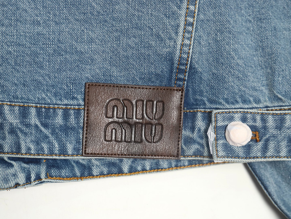 Miu Miu appliqué denim jacket