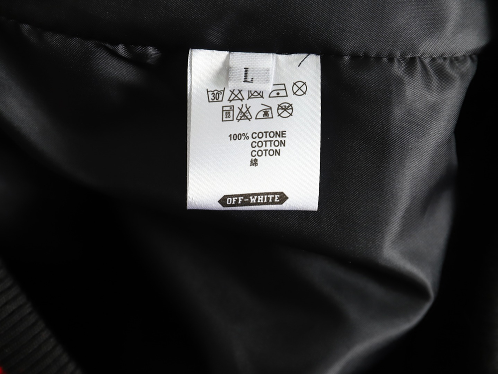 Off White AC Milan joint baseball jacket