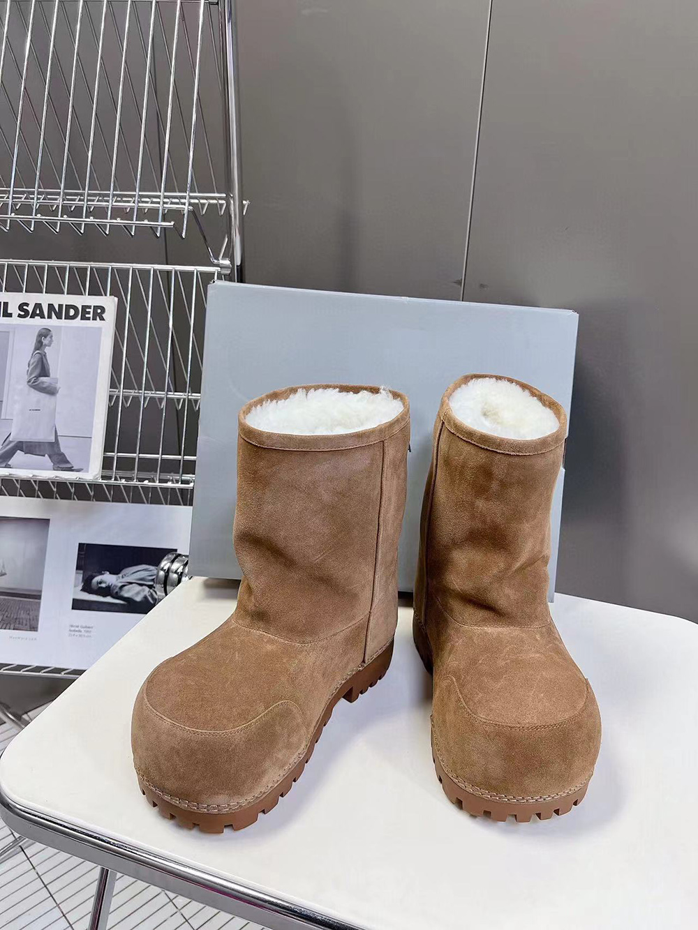 Balenciaga Alaska Fur Boots 