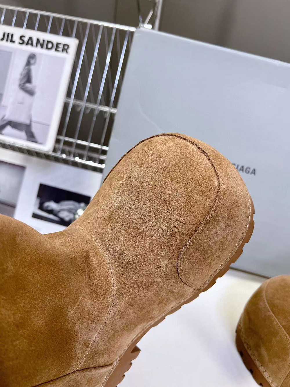 Balenciaga Alaska Fur Boots "Brown"