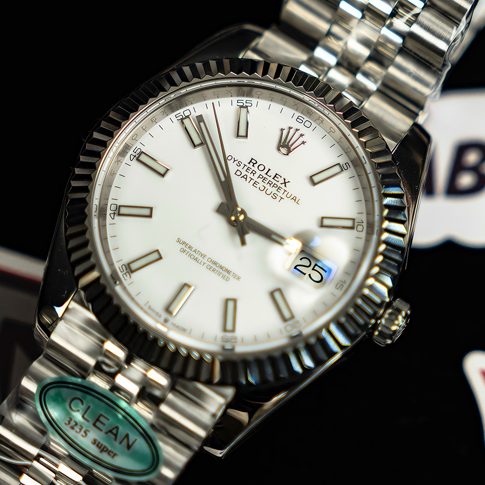 Rolex - Datejust 41mm Jub Flt 904L SS/SS White/Stk 3235