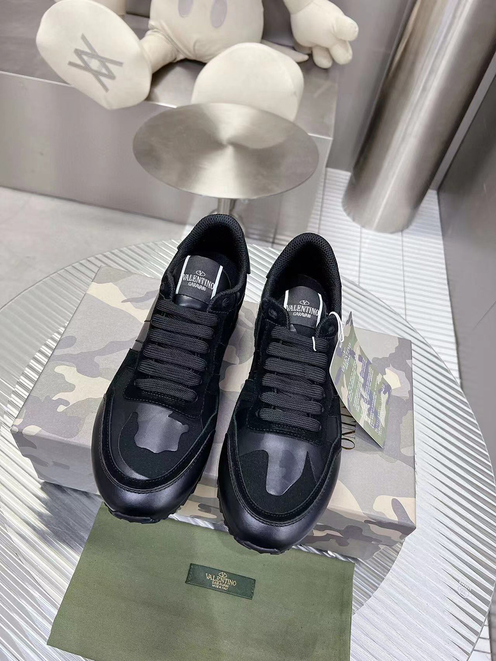 Valention Camouflage Noir Rockrunner Sneaker