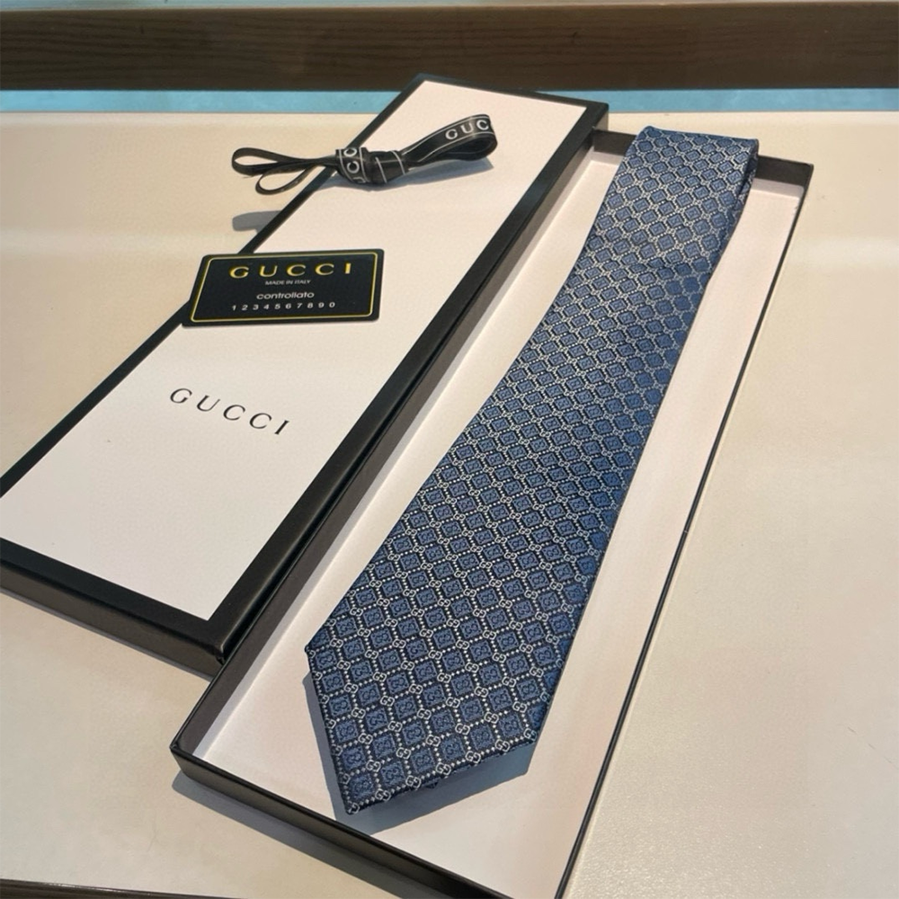 Gucci GG Silk Jacquard Tie 816002 7*146cm