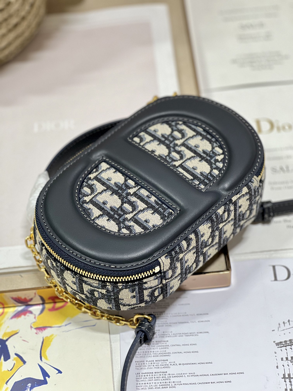 Christian Dior CD Signature Oval Camera Bags M928 18*6*11cm