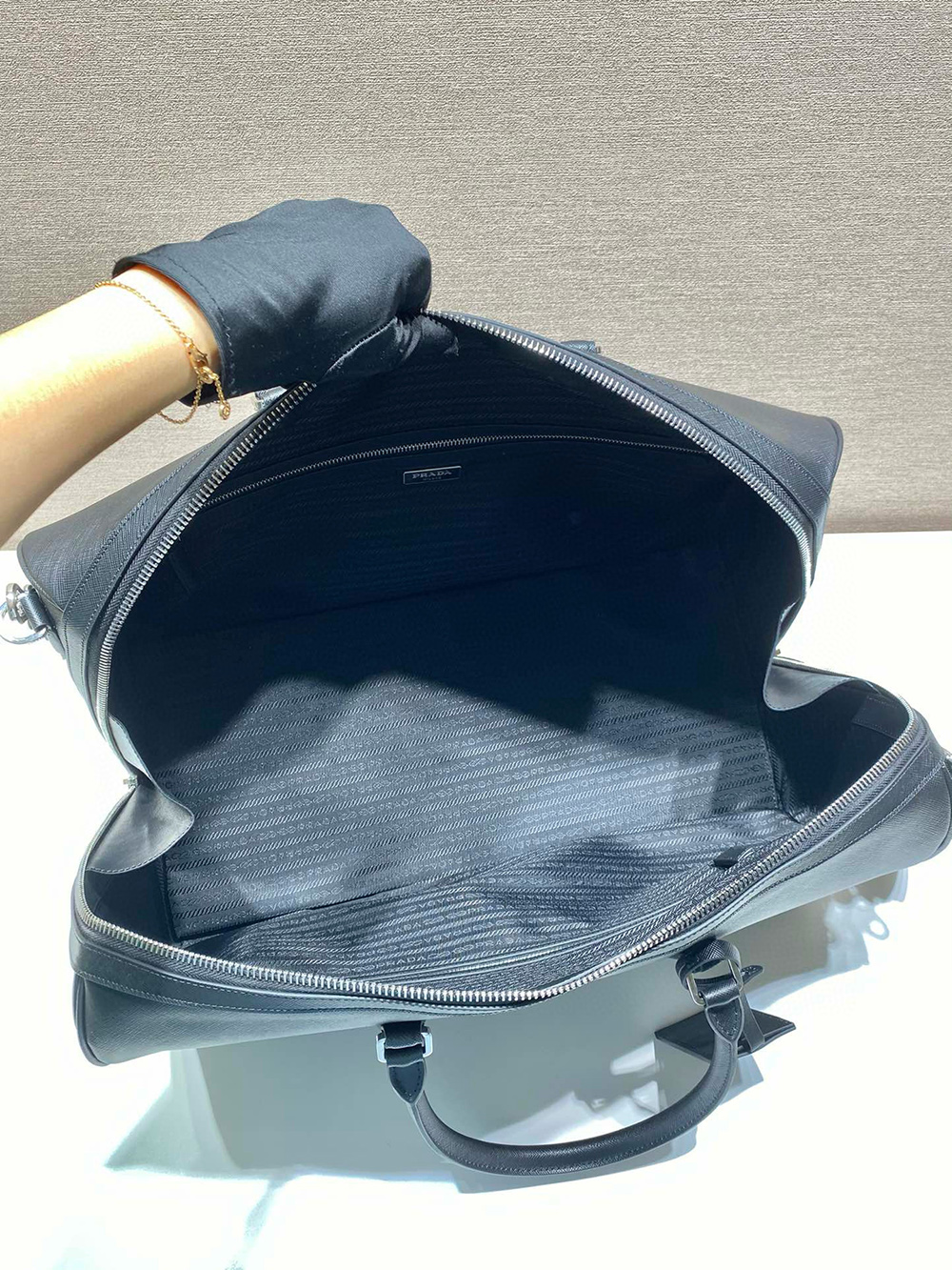 Prada Saffiano Leather Travel Bags 2VC018 50*27.5*25cm