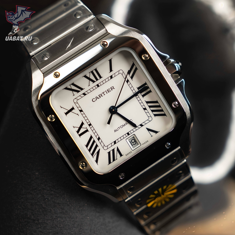 Cartier - Santos De Cartier 35mm Mens SS/SS White 3KF MY9015