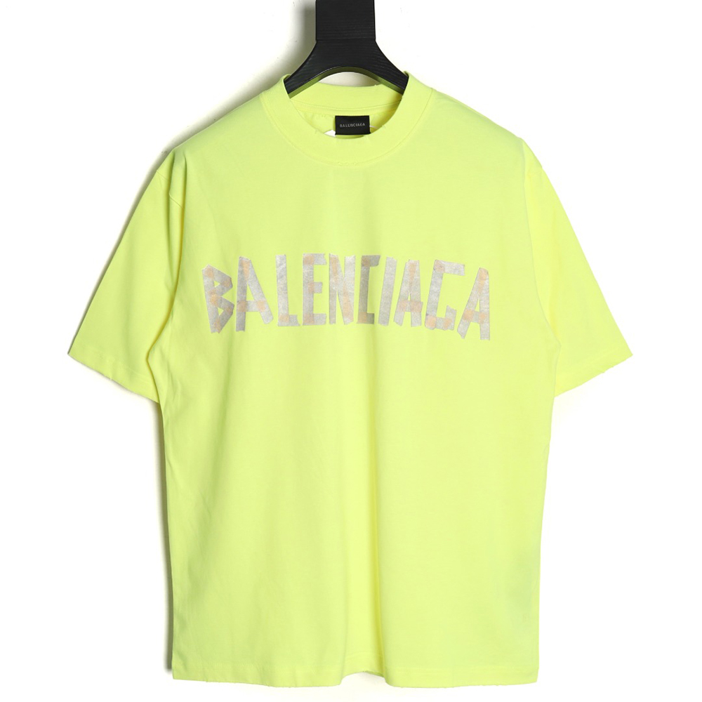 Balenciaga Tape Print Short Sleeve T-Shirt