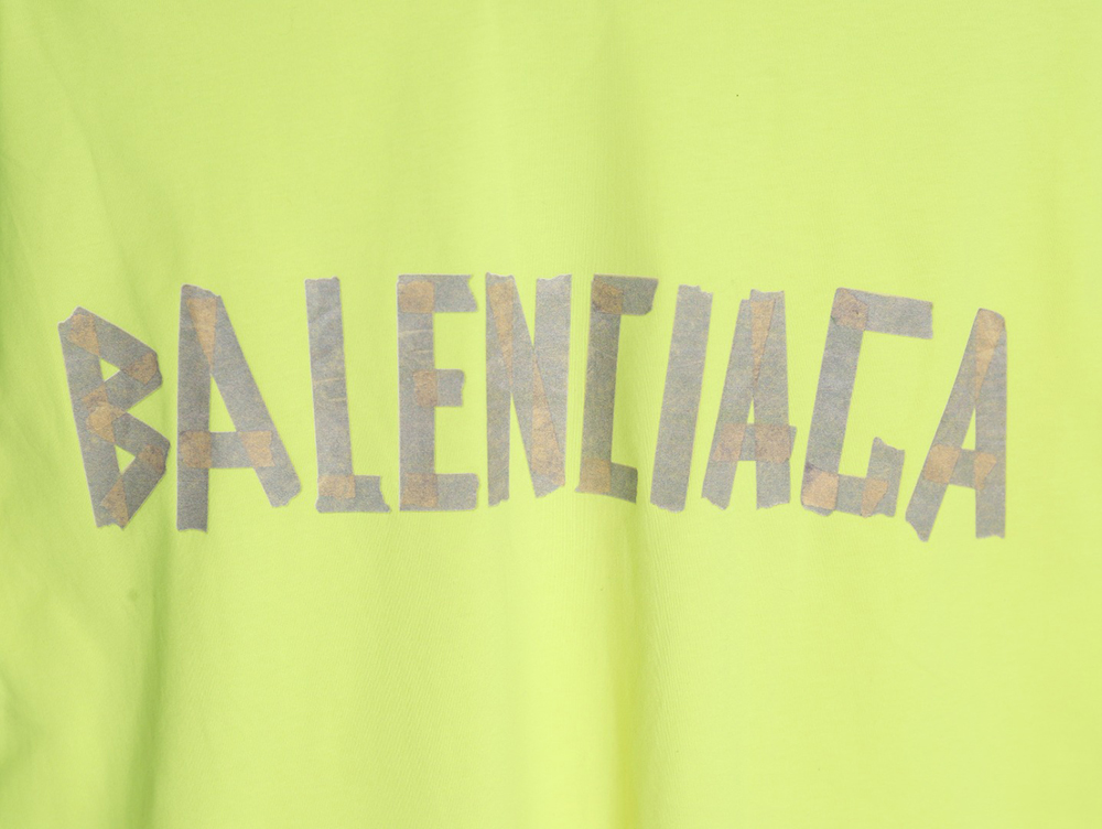 Balenciaga Tape Print Short Sleeve T-Shirt