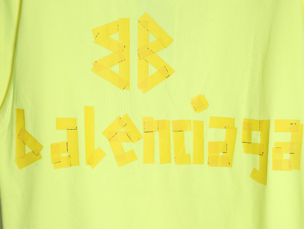Balenciaga Tape Print Short Sleeve T-Shirt