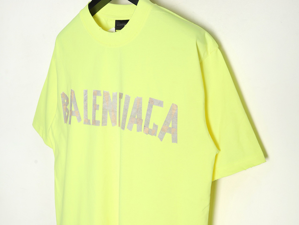 Balenciaga Tape Print Short Sleeve T-Shirt