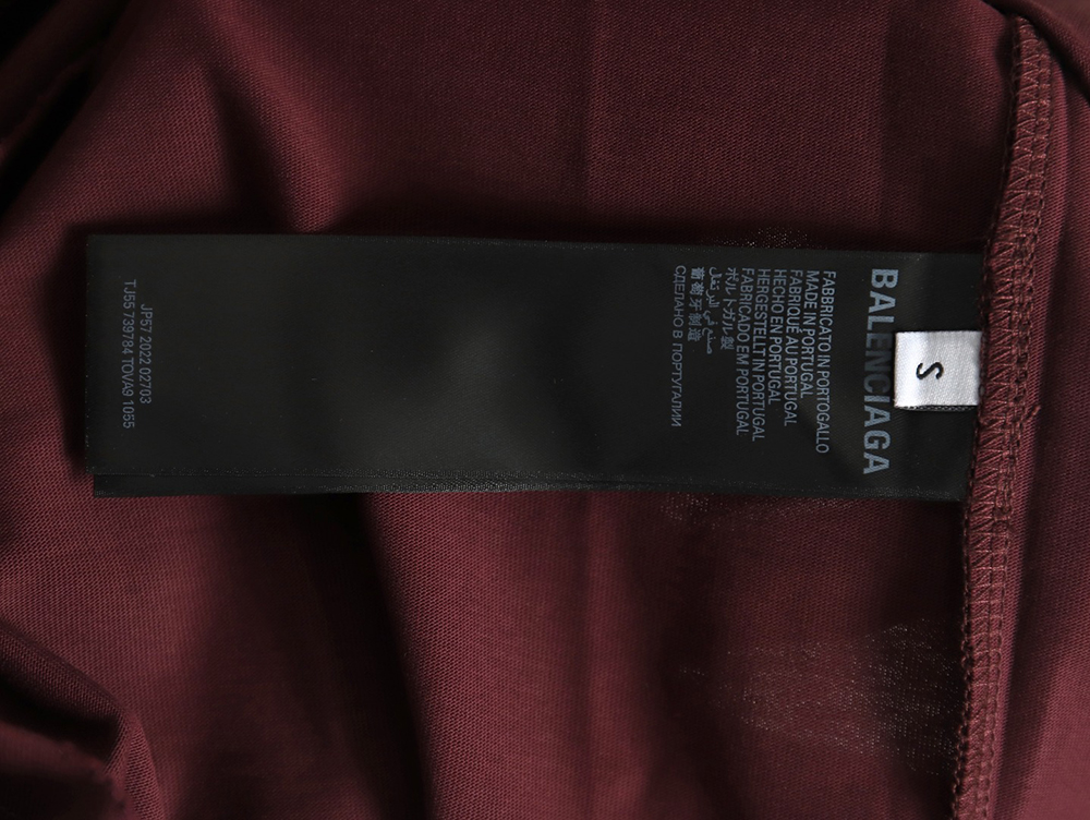 Balenciaga Tape Print Short Sleeve T-Shirt TSK1