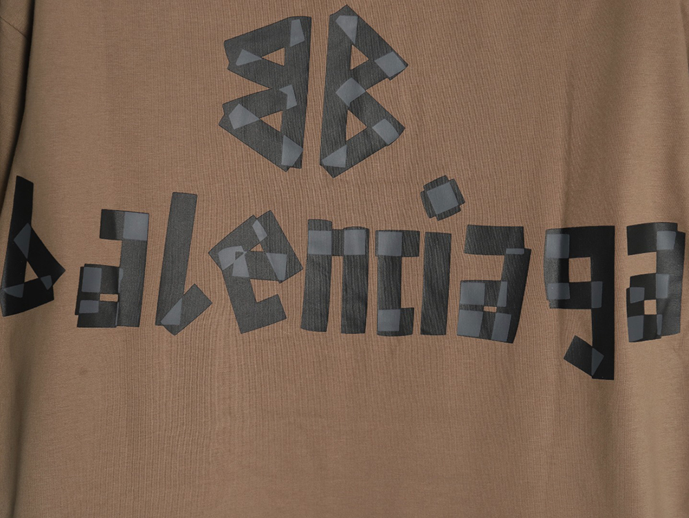 Balenciaga Tape Print Short Sleeve T-Shirt TSK2