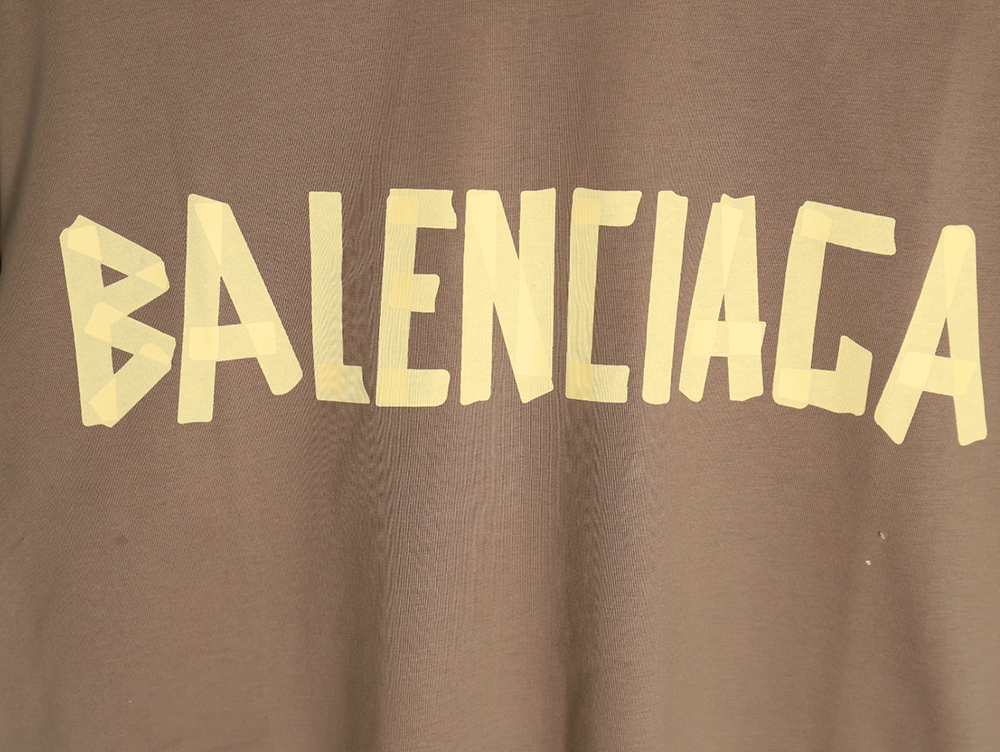 Balenciaga Tape Print Short Sleeve T-Shirt TSK2