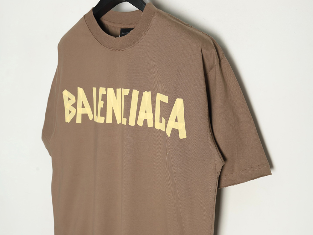 Balenciaga Tape Print Short Sleeve T-Shirt TSK2